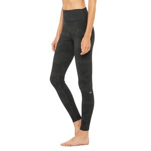 ALO Yoga high-waist camo vapor legging black